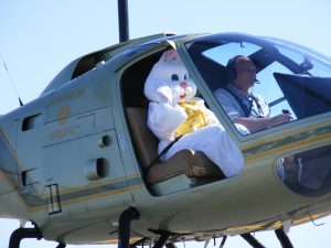 Easter Bunny Arrives by Helicopter!
