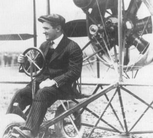 Beachey at the controls