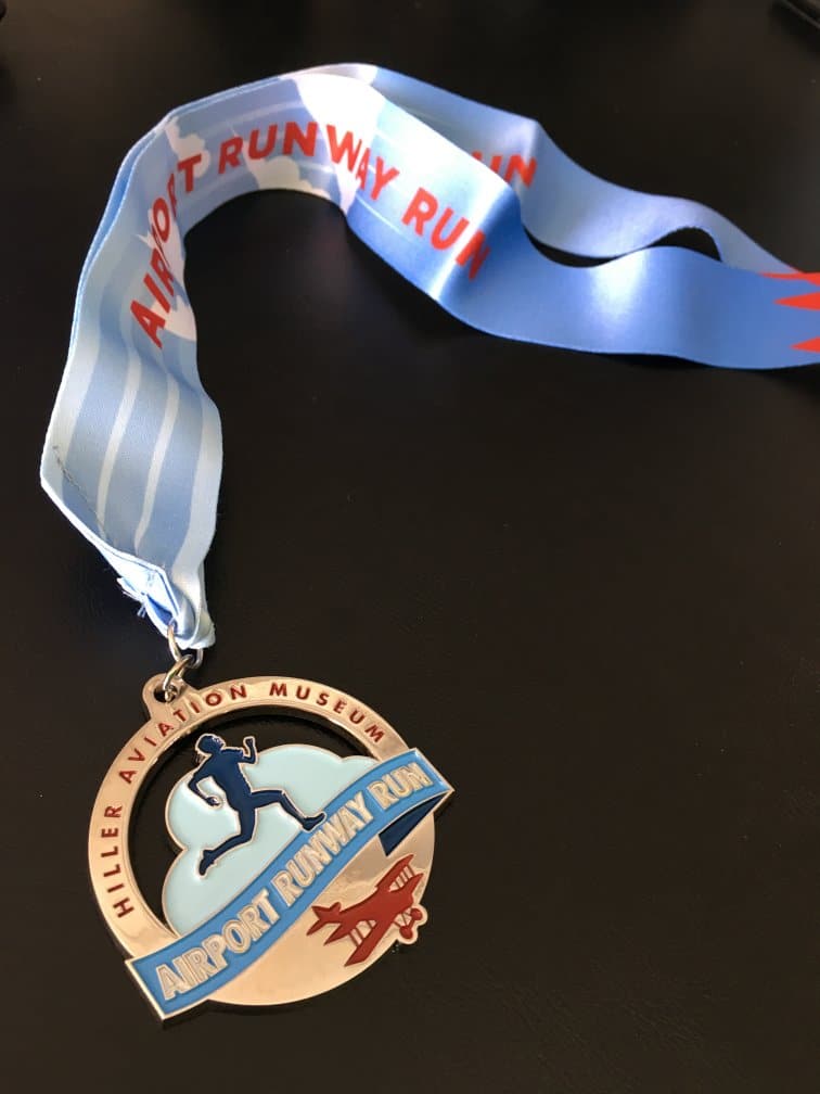 Airport Runway Run Medal